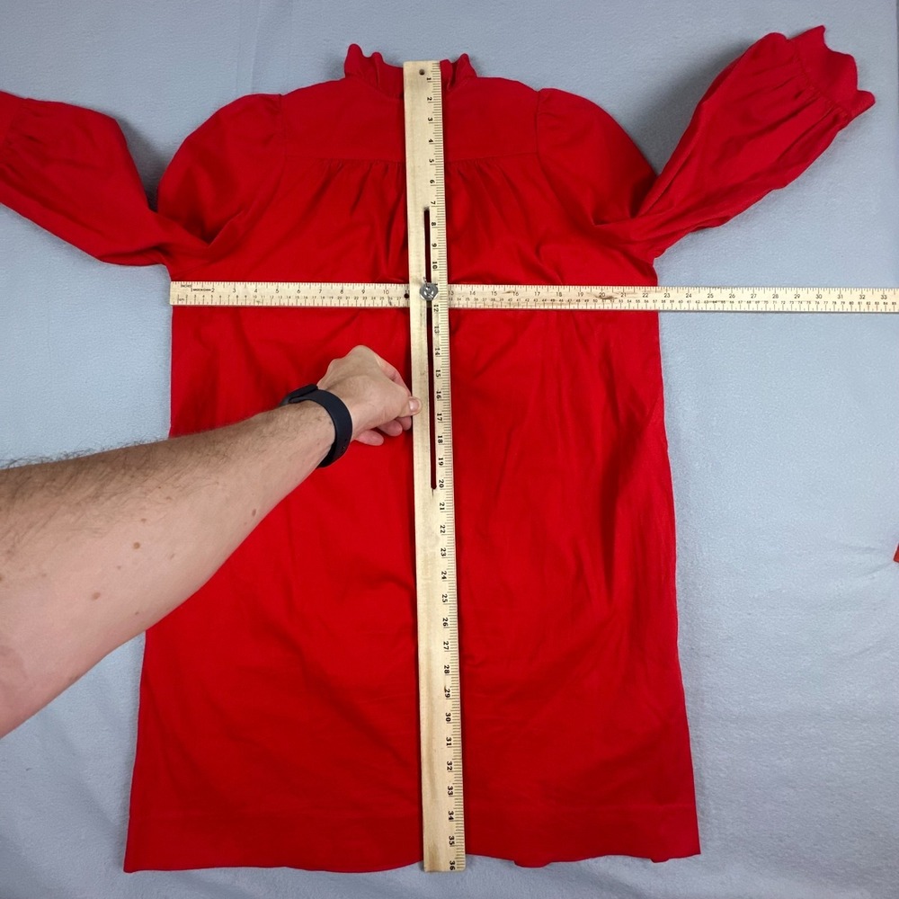 Tuckernuck Red Button-Down Ruffle Collar Top - Picture 11 of 14